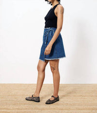 Frnch - Nise Denim Wrap Mini Skirt