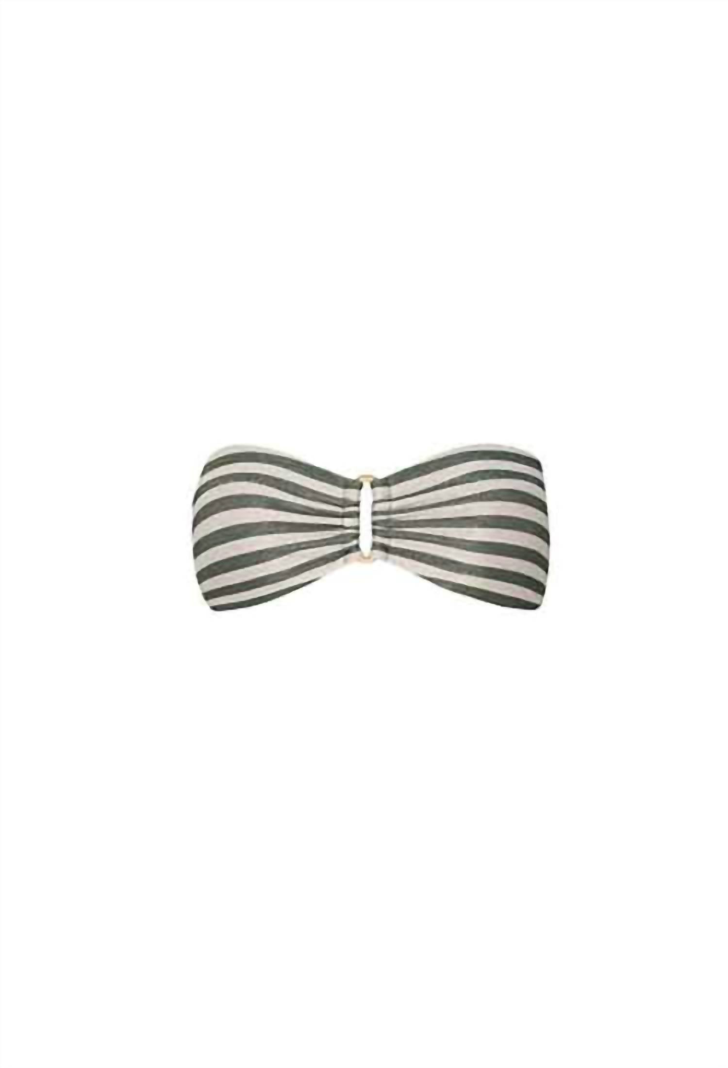 Pq Swim - Meadow Detail Bandeau Bikini Top