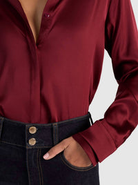 Alice + Olivia - Willa Long Sleeve Blouse