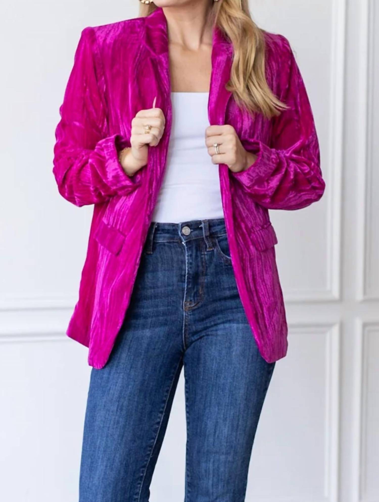 Grace + Emma - Velvet Blazer