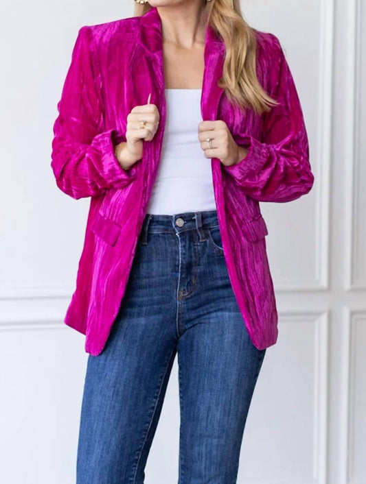 Grace + Emma - Velvet Blazer