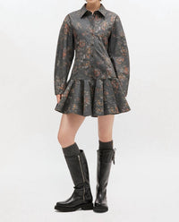 Ganni - Floral Shirt Dress