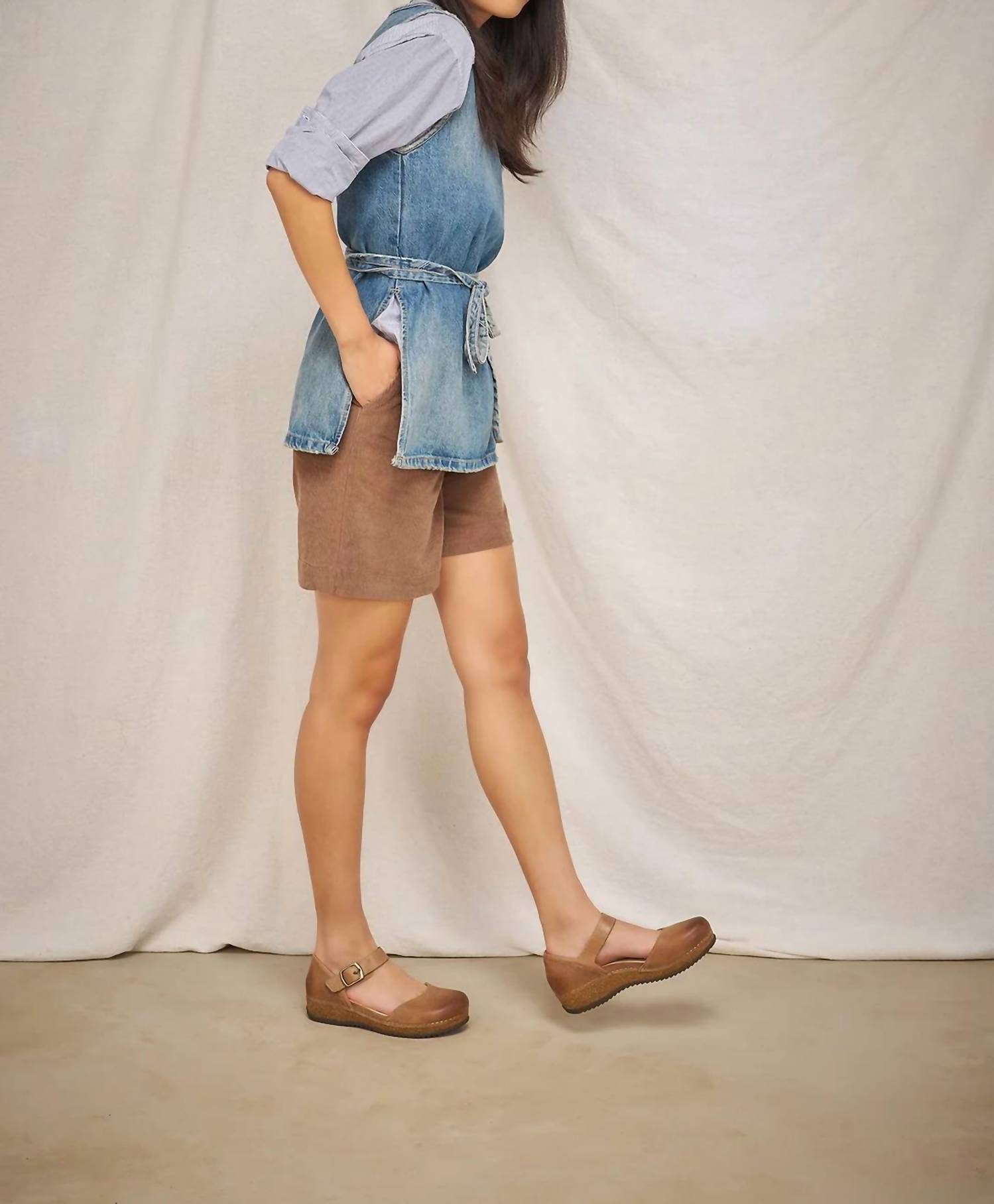 Dansko - Women's Mae Burnished Suede Mary Jane Clogs