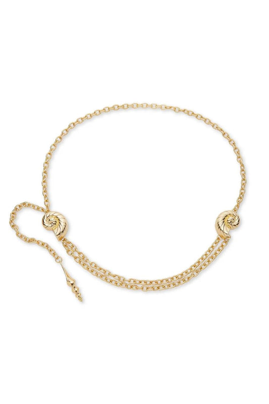 Lele Sadoughi - Women's Shell Chain Belt With Adjustable
