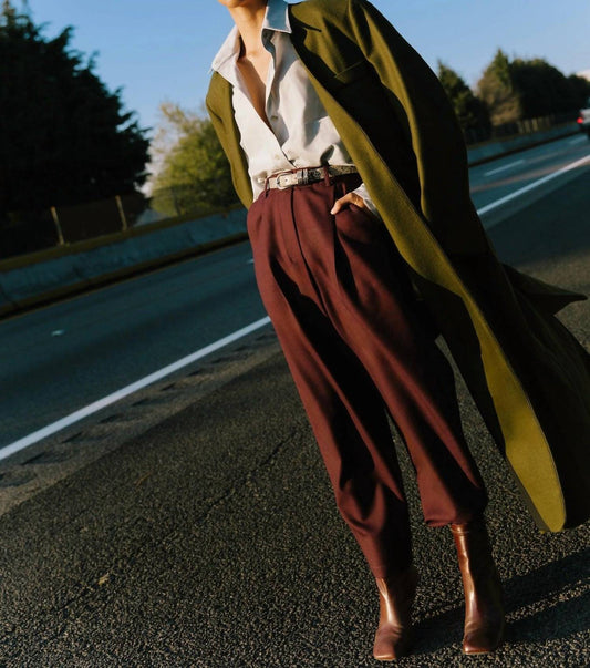 Sloan - Long Collarless Coat