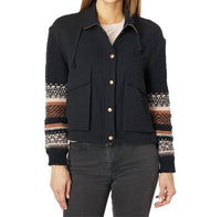 Saltwater Luxe - Sweater Sleeve Snap Front Jacket