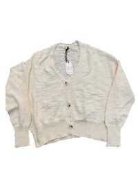 Tea N Rose - Women's Button Front Drop Shoulder Cardigan