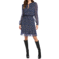Karen Kane - Lauralee Long Sleeve Tiered Floral Print Dress