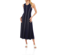 Karen Kane - Sleeveless Stitch Detail Midi Dress