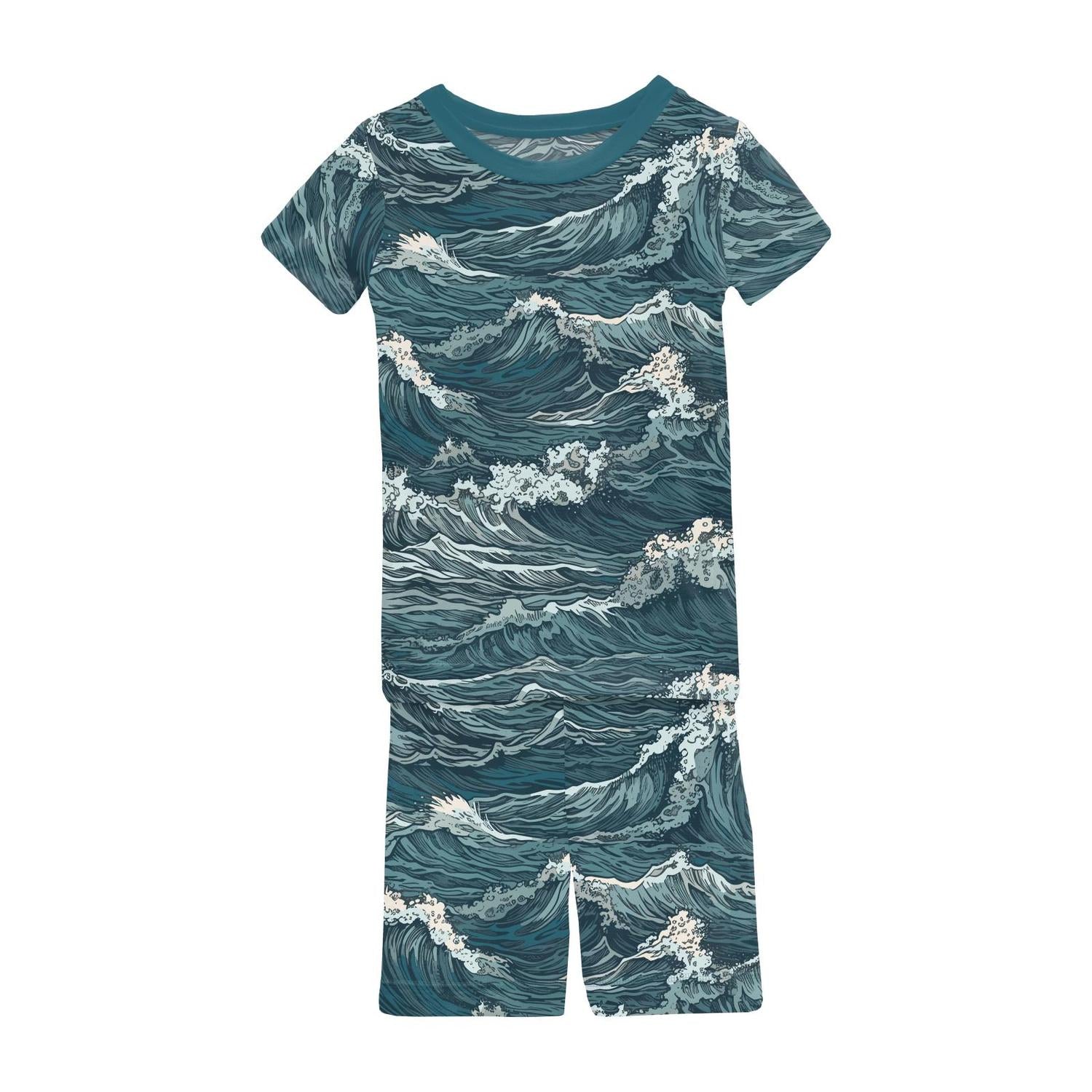 Kickee - Kids' Short Sleeve Pajama Set With Shorts