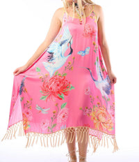 Aratta - Crane Floral Print Dress