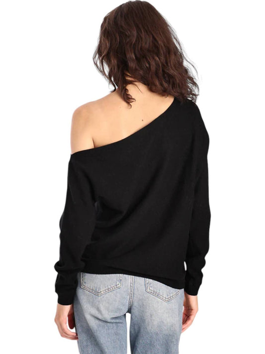 Minnie Rose - Cashmere Off the Shoulder Sweater