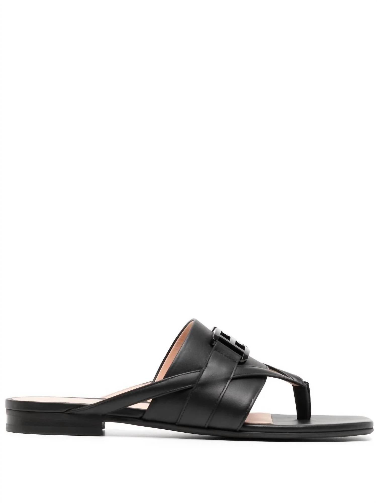 Bally - Ladies Elia Calf Leather Flats Sandals