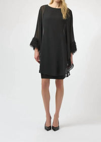 Joseph Ribkoff - Fringe Detail Layered Dress