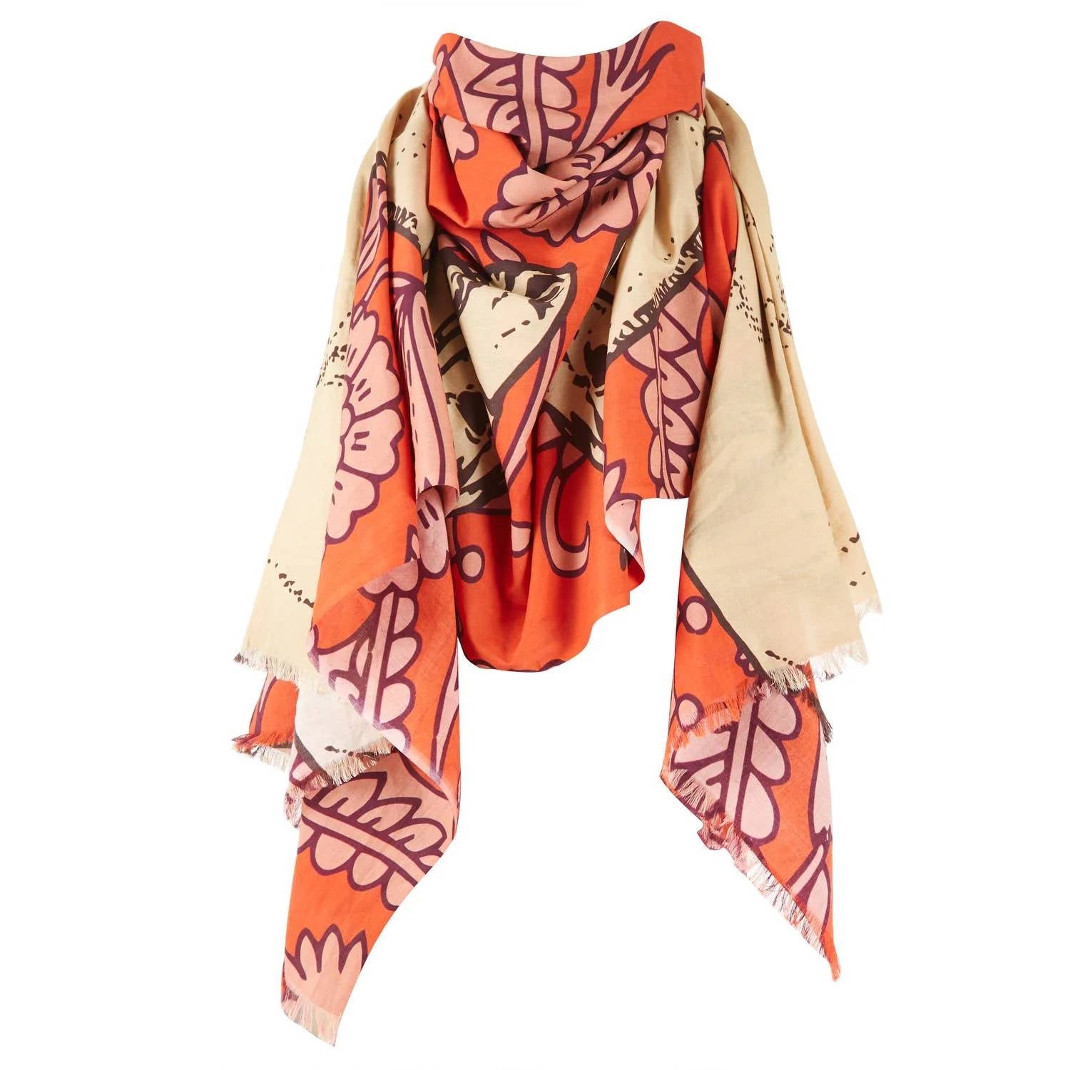Thomas Paul - Women's Equus Ditsy Floral Voile Shawl