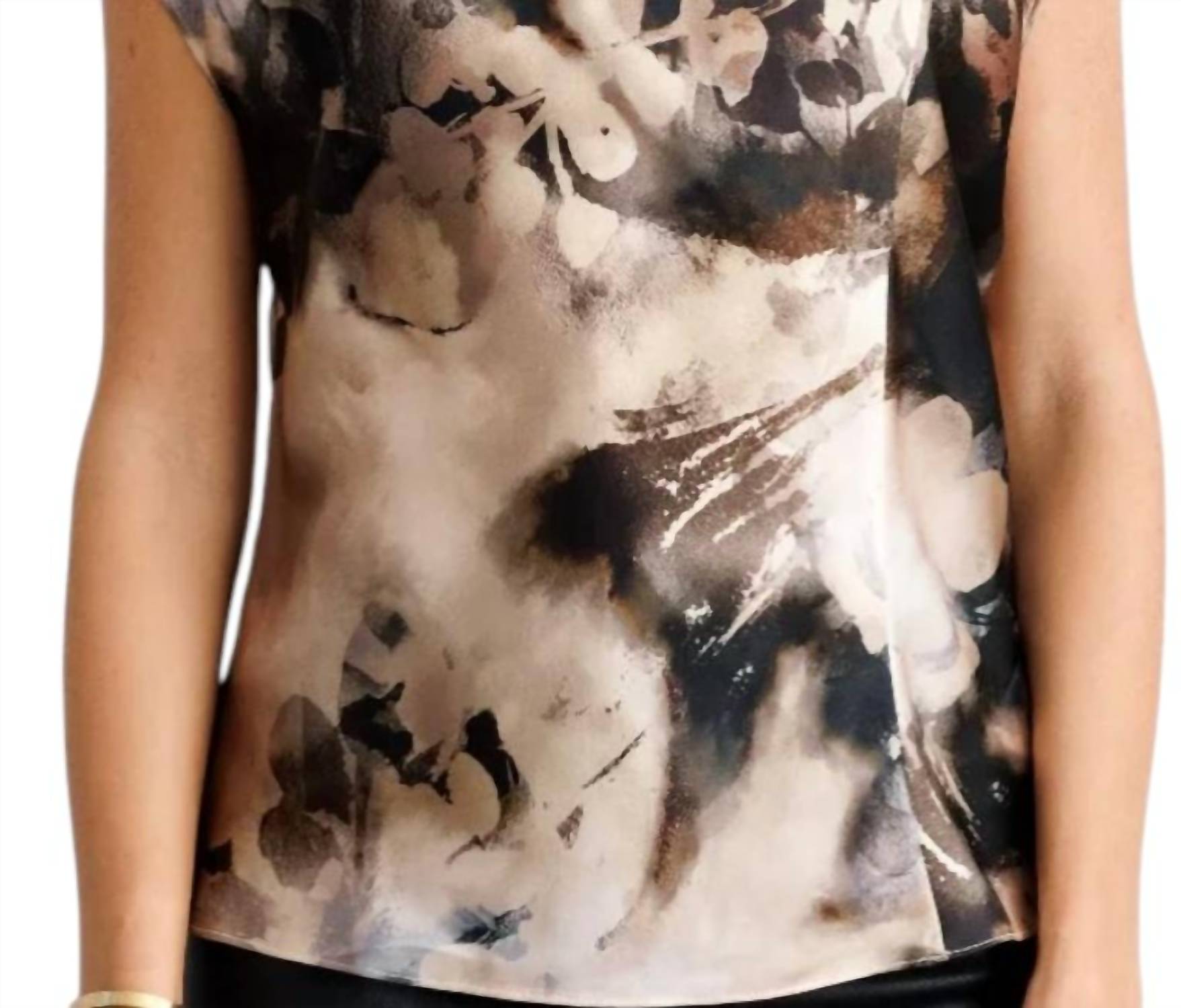Go By Go Silk - Call Me A Cowel Printed Top