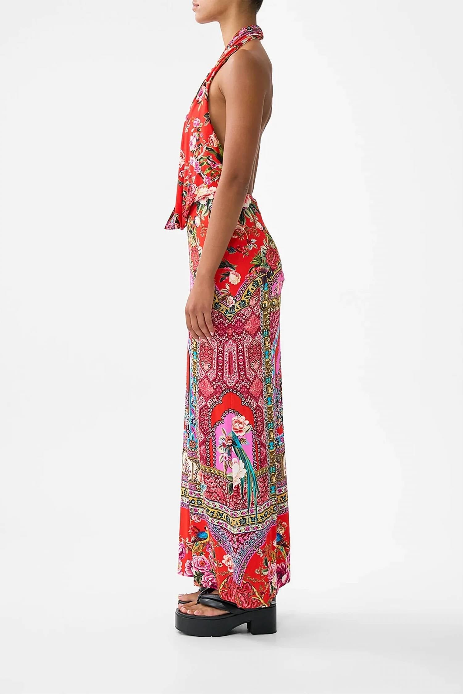 Camilla - Deep Cowl Plunge Dress