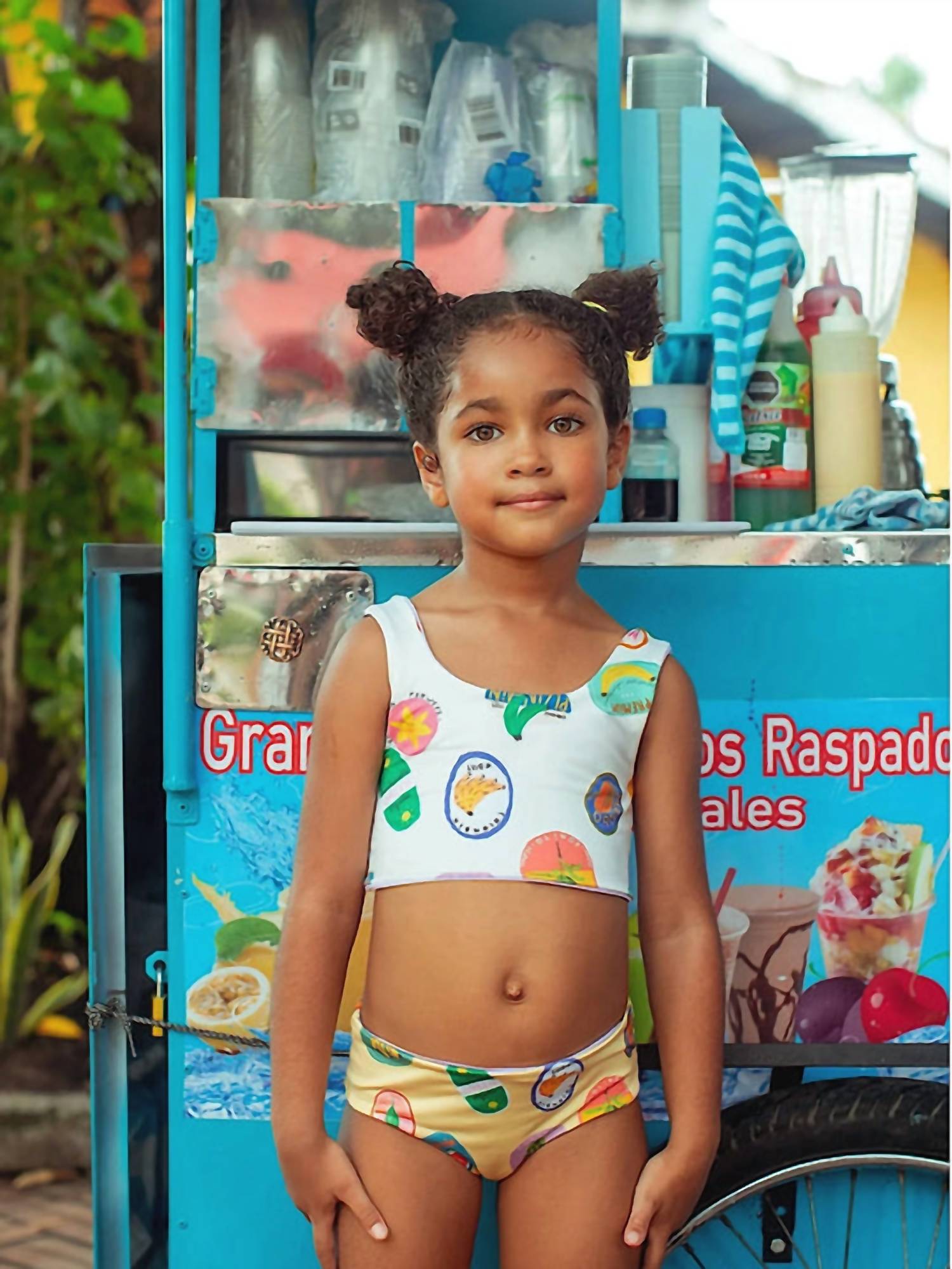 Pepita & Me Sun And Moon Bikini Set in plaza de mercardo crudo - kids' bikini