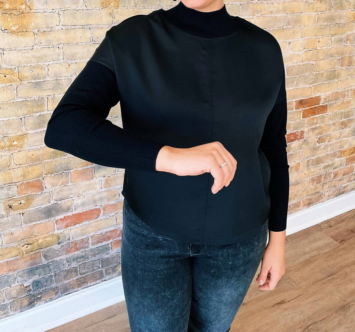 Charlie B - Ellie Satin Knit Top Ii