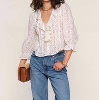 Heartloom - Dena Cotton Eyelet Top