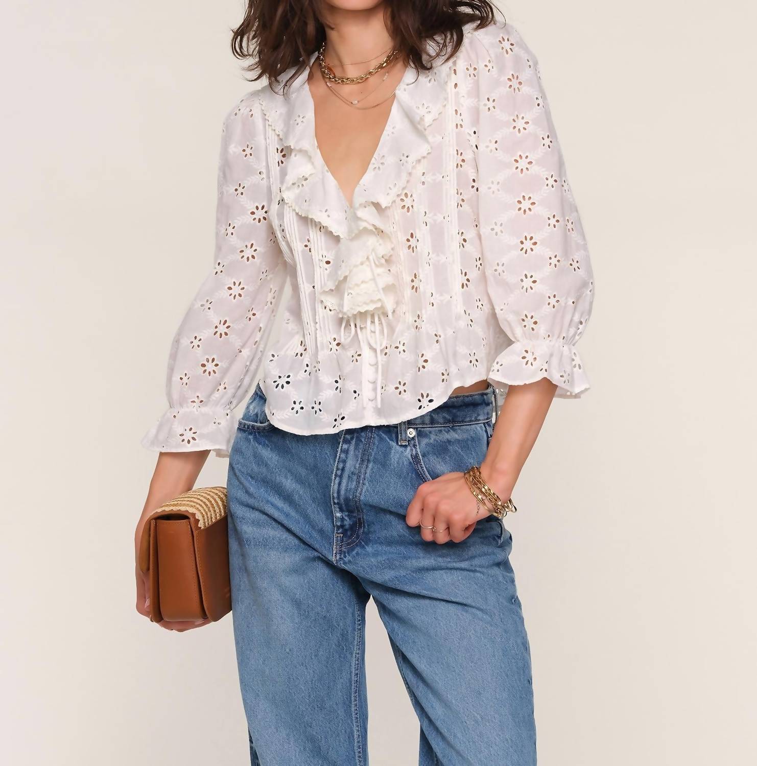 Heartloom - Dena Cotton Eyelet Top