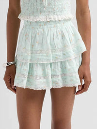 Loveshackfancy - Floral Ruffle Mini Skirt