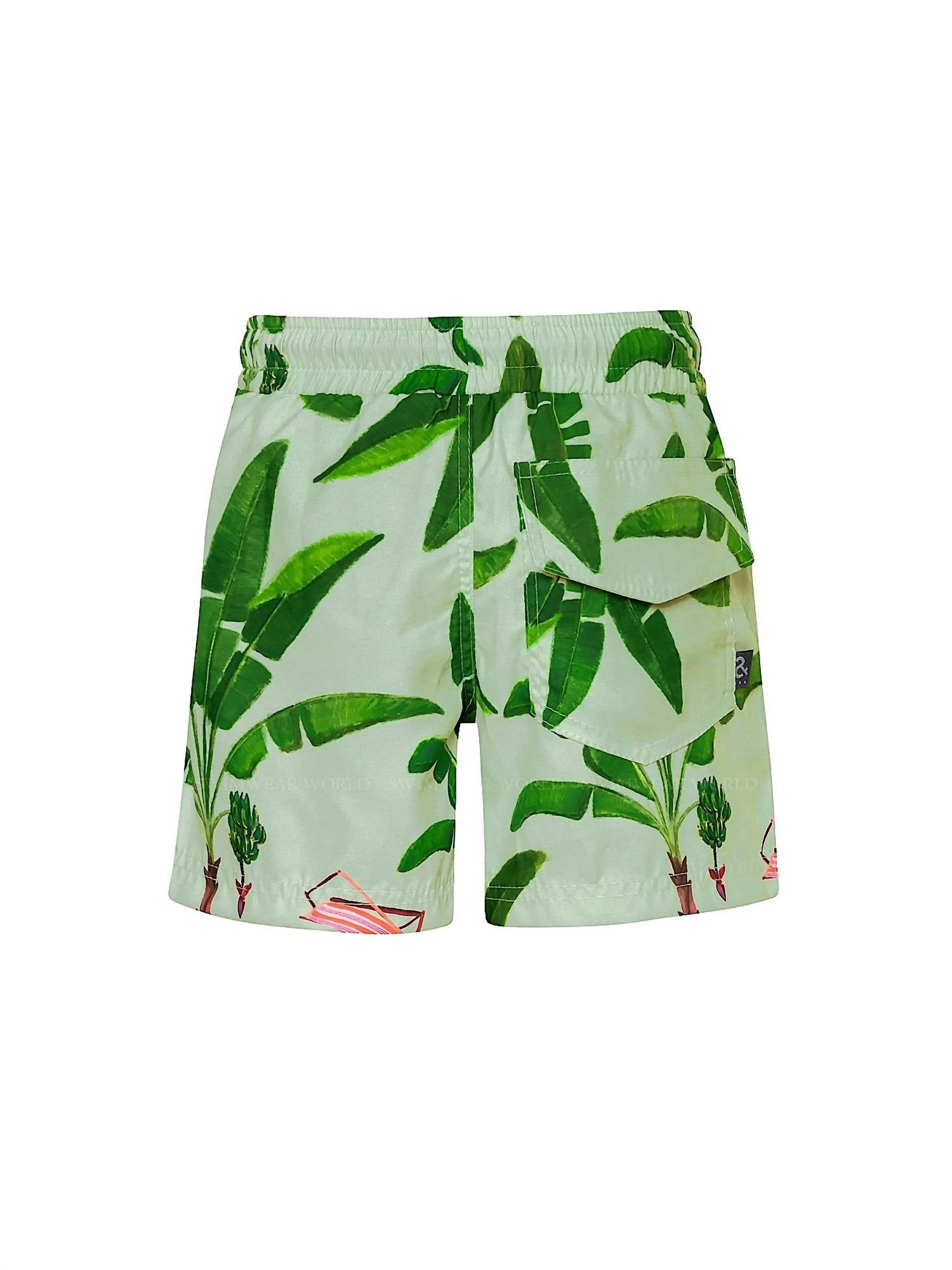 Pepita & Me Boy's Swim Shorts in platanal - kids' shorts - detail view