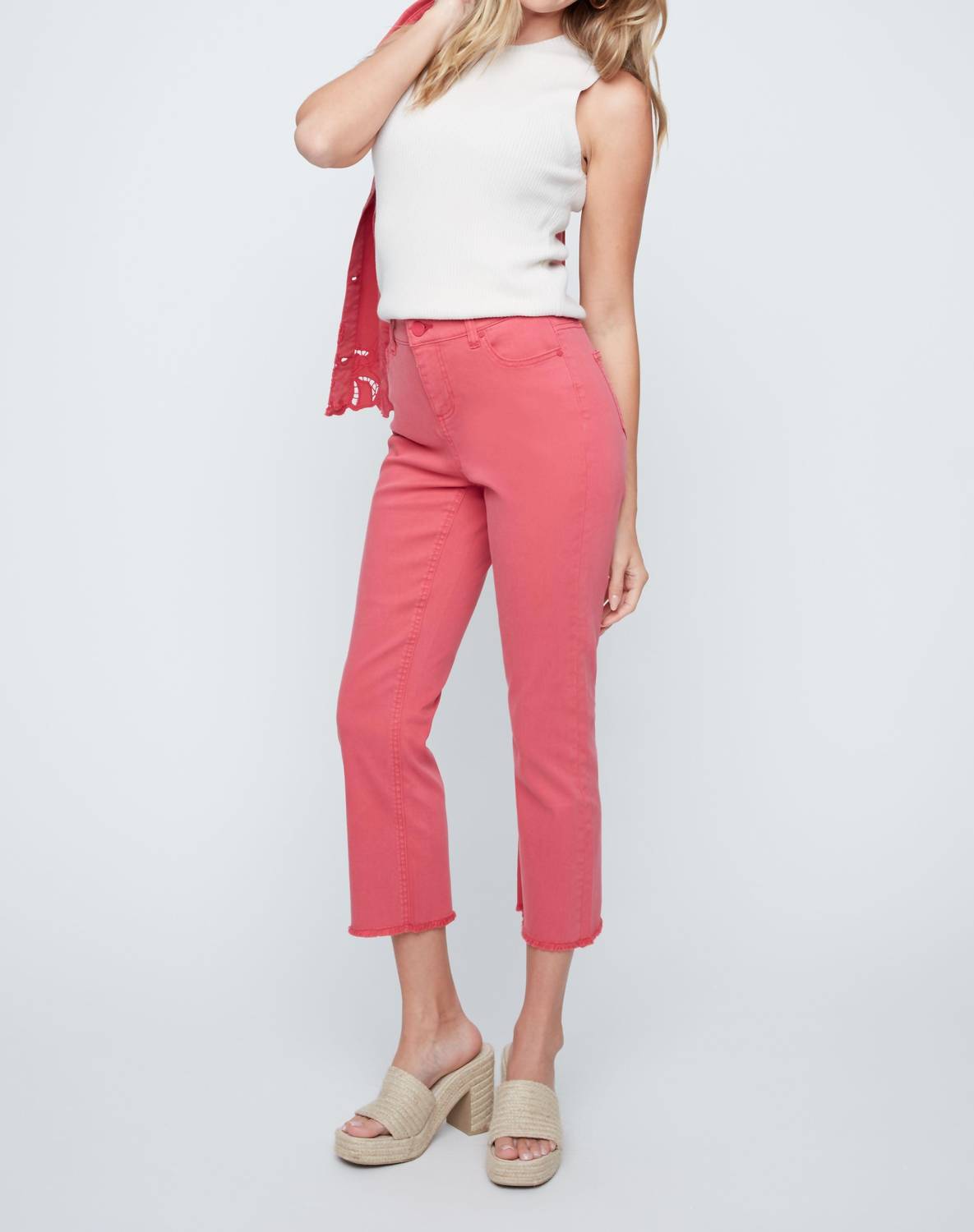 Renuar When The Day Starts Pants in terracotta - women's pants - detail view