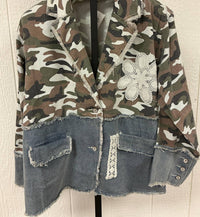 POL Camo Half Denim Jacket - women's jacket - view 5