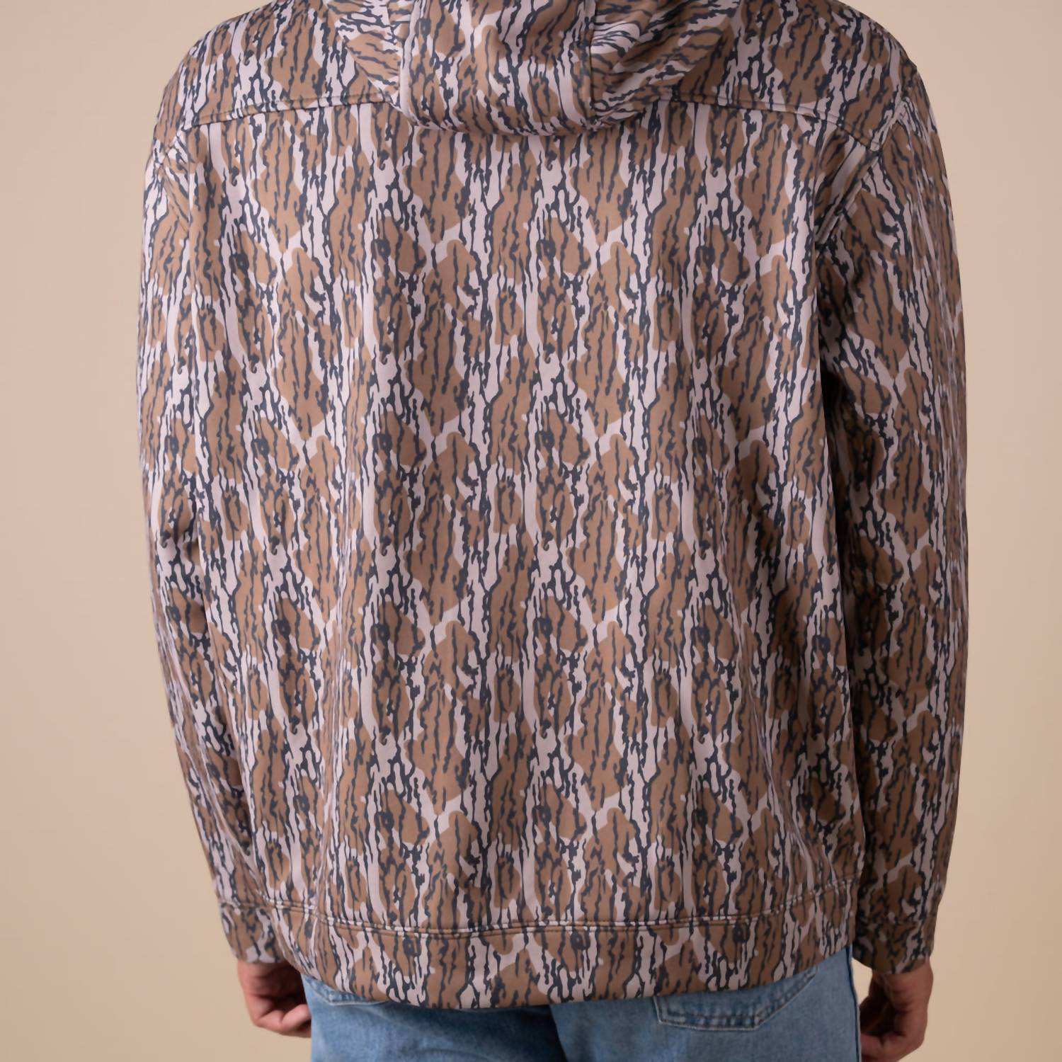 Simply Southern William Long Sleeve Hoodie in tree camo - men's shirt - alternate view