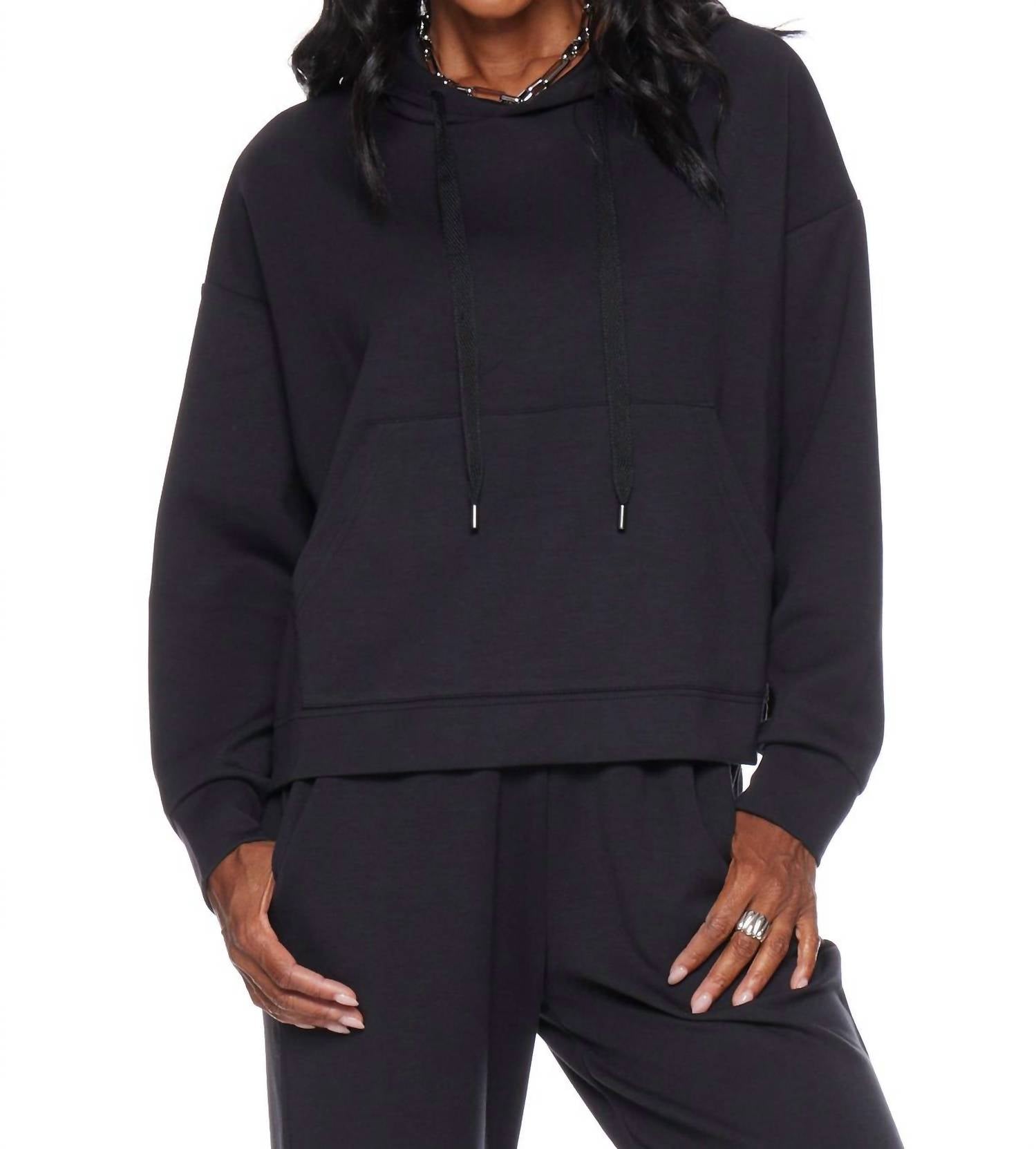WithBlack Slalba Hooded Sweatshirt in black - women's top