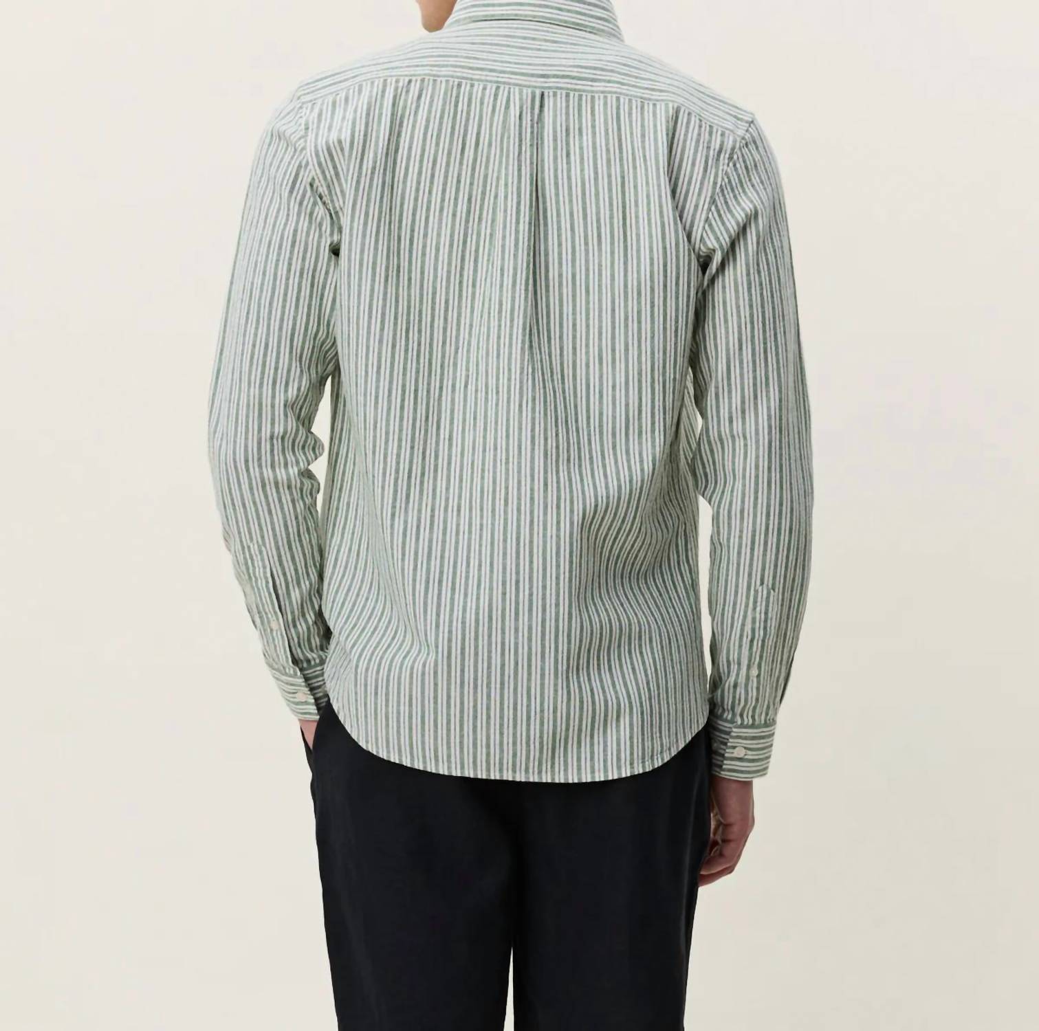 Les Deux - Stripe Cotton Linen Shirt