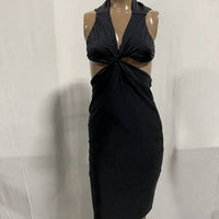 Adriana Degreas - Cut-out Solid Short Dress