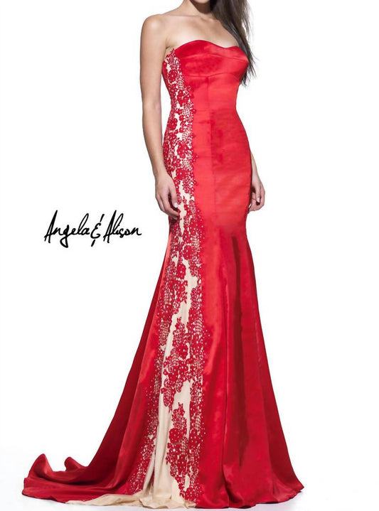 Angela & Alison - Satin Prom Dress