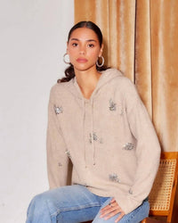 Fifteen Twenty - Krystal Embellished Hoodie