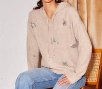 Fifteen Twenty - Krystal Embellished Hoodie
