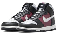 NIKE Women's Dunk High Top Sneakers in black - women's sneaker - detail view
