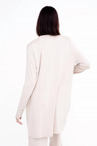 Mono B - Lounge Open Front Terry Cardigan