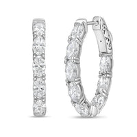 Diana M Jewels - Women's Bold 9.69 Carat Lab Grown Diamond Jewelry Earrings