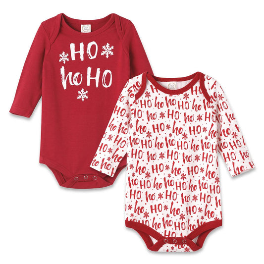 Tesa Babe - Newborn And Baby Ho Ho Ho Set Of 2 Onesies