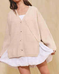 Bucketlist - Oversized On Seam Cardigan