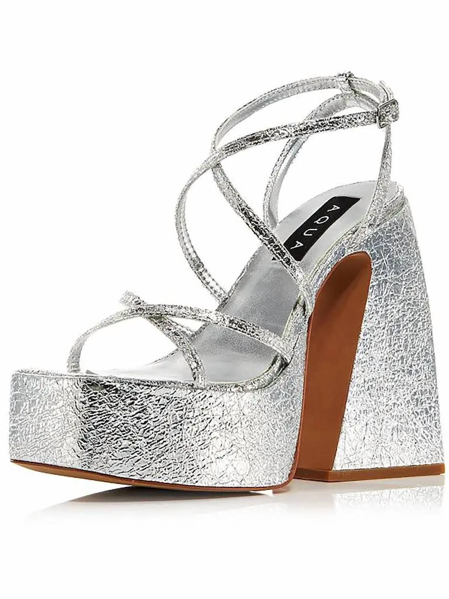 Aqua - Women's Chanc Strappy Platform High Heel Sandals
