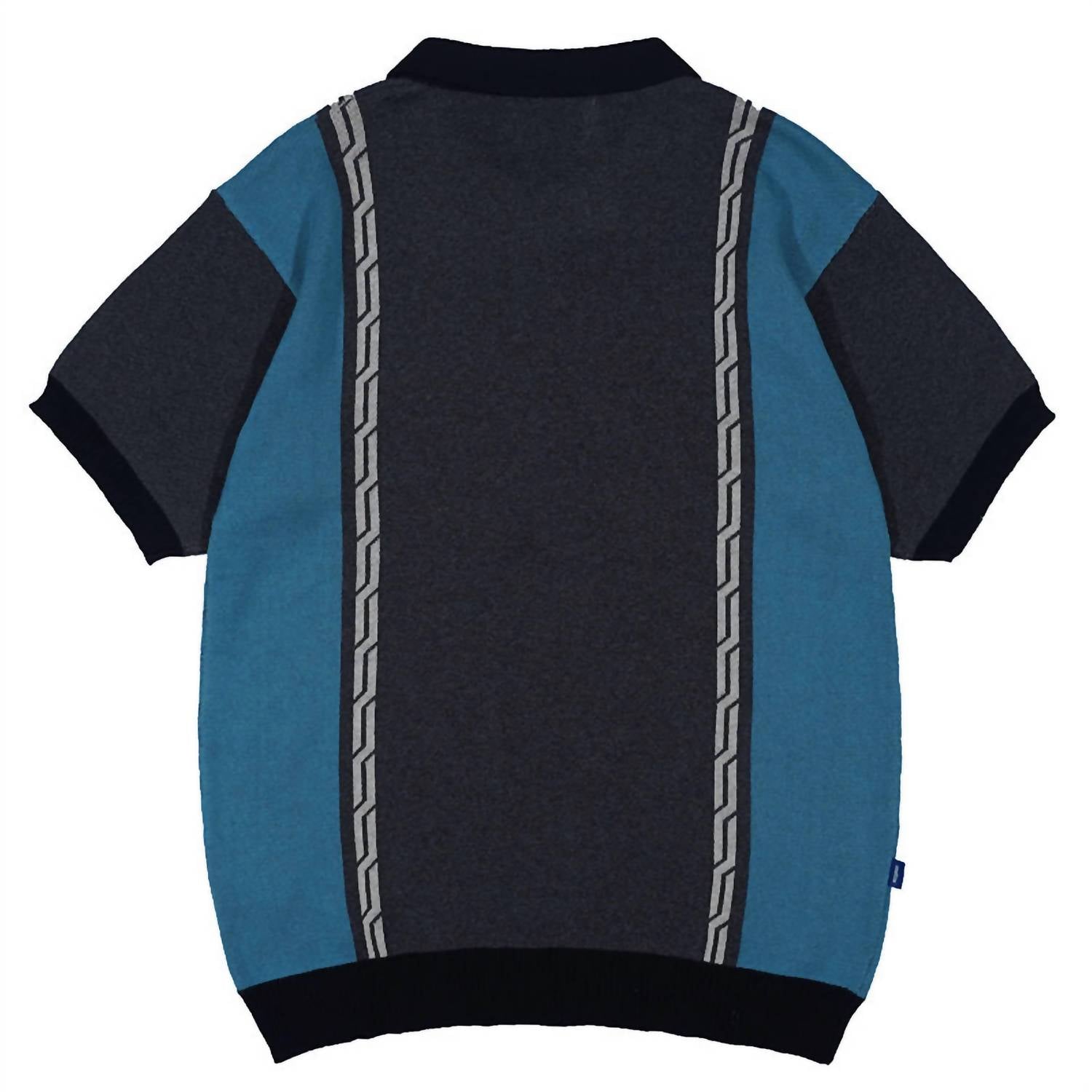 Devá States - Men's Chain Jacquard Knit Short Sleeve Polo Shirt