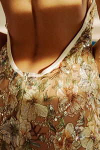 Kilo Brava - Embroidery Maxi Slip Dress