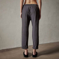 JAMES PERSE Garment Dye Linen Soft Drape Pants in blue noir pigment - women's pants - alternate view