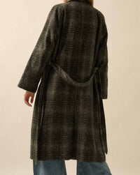 Promesa - Refined Plaid Belted Coat