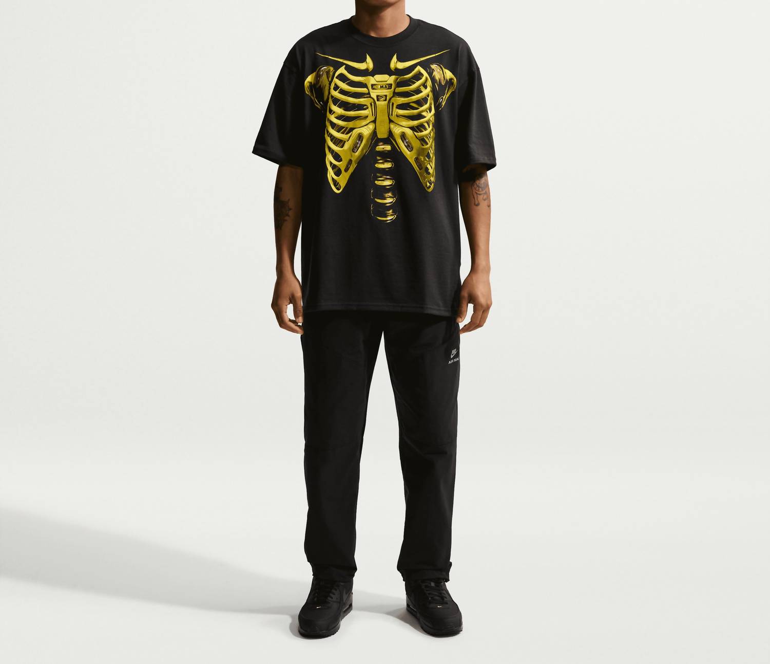 NIKE Max90 Air Max T-shirt in black neon - men's t-shirt