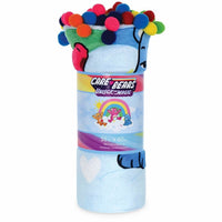 Iscream - Kid's Care Bears Pom Pom Plush Blanket