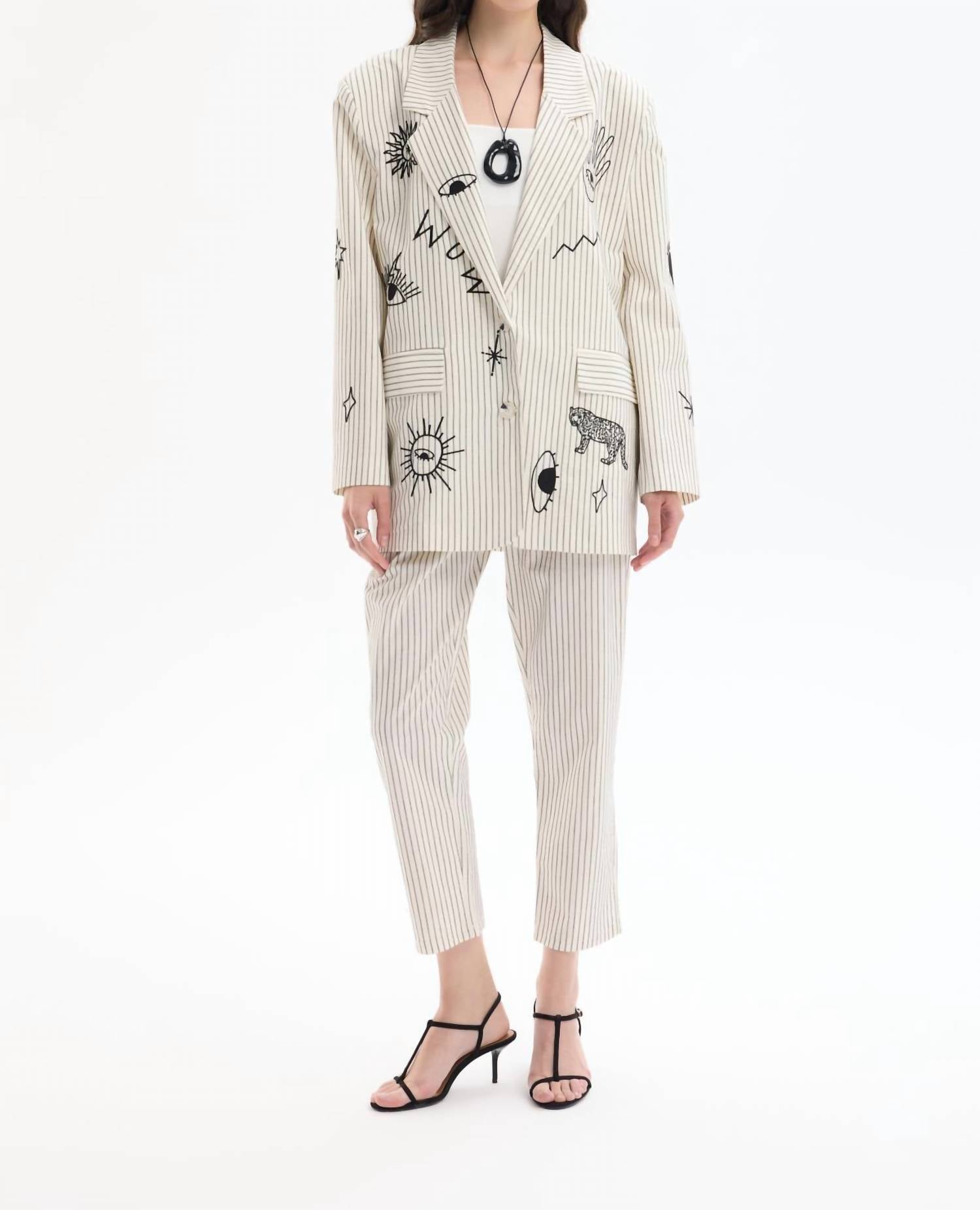 Free People - Only You Embroidered Detailed Jacket Blazer
