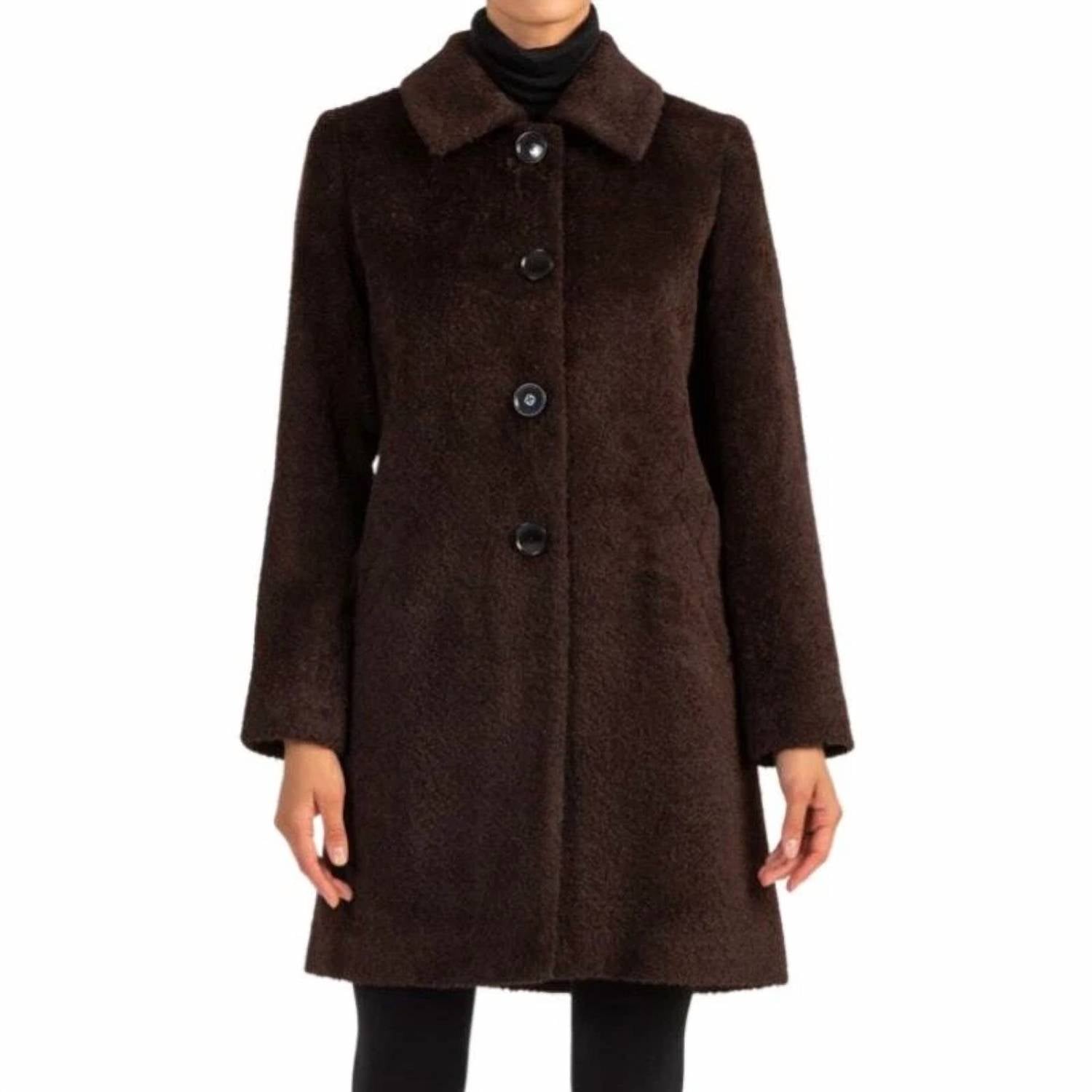 Sofia Cashmere - Wool And Alpaca Car Coat